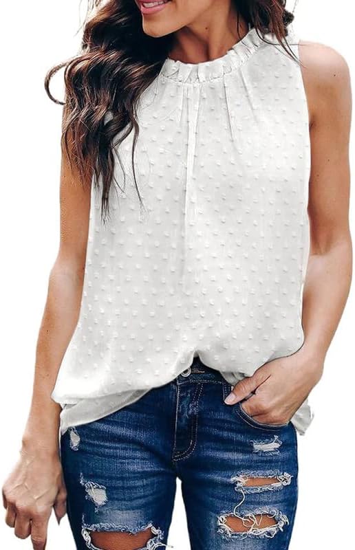 519qmFHMTtL._AC_8c953a8d-d32a-498f-81d2-342d04fd3006.jpg Womens Casual Sleeveless Shirts Halter Neck Leopard Print Tank Top and Blouses