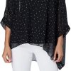 Women Chiffon Blouse Floral Batwing Sleeve Beach Cover Loose Tunic Shirt Tops