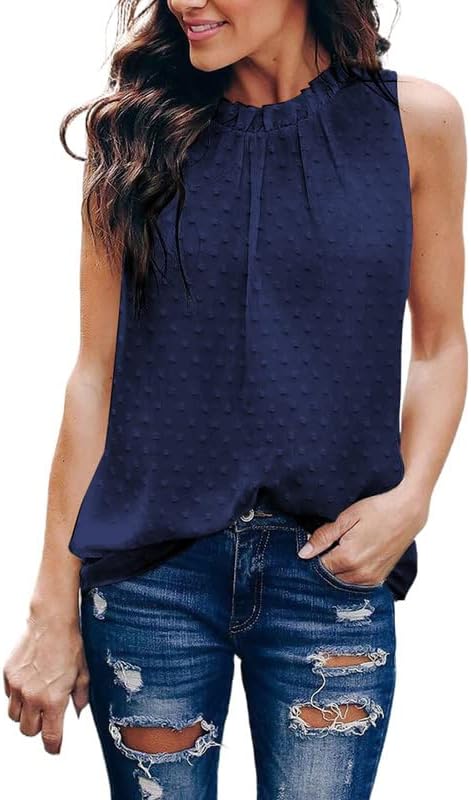 51JvLiMMw8L._AC_16e7503c-3155-4672-a280-3645906d582e.jpg Womens Casual Sleeveless Shirts Halter Neck Leopard Print Tank Top and Blouses