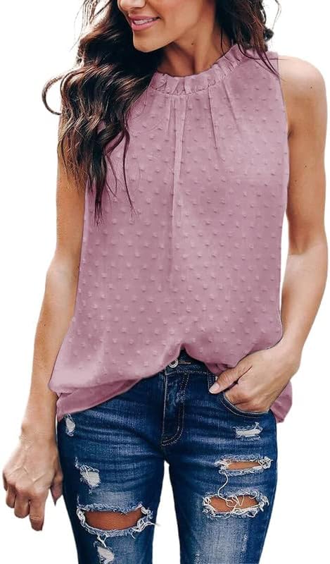 51ZCoQpLe8L._AC_3a30d44b-7bea-4d94-b92e-f6b5fa516013.jpg Womens Casual Sleeveless Shirts Halter Neck Leopard Print Tank Top and Blouses