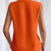Sleeveless Chiffon Tops for Women Summer Triple V-neck T Shirts Business Office Dressy Outfit Blouse