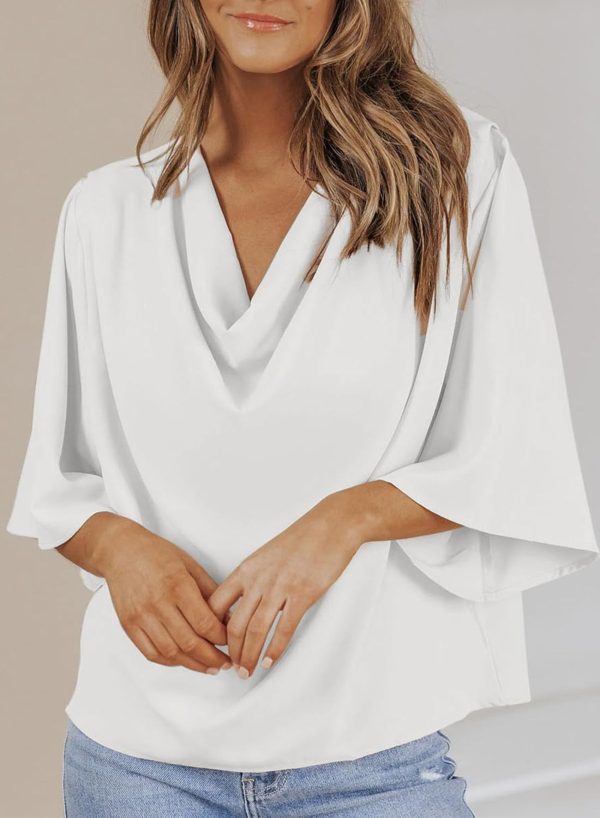 Womens Blouses and Tops Short Sleeve Chiffon Shirts and Tops