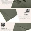 Women Chiffon Button Down Shirts with Pocket Short Sleeve Office Blouses V Neck Casual Business Tops Slim Fit Shirts