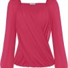 Women's Lantern Long Sleeve Tops 2024 Casual Loose Chiffon Shirts Criss Cross Ruffle Pleated Blouses