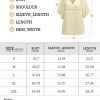 Womens Casual V Neck Loose 3/4 Bell Sleeve Chiffon Blouse Shirt Pleated Flowy Tunic Tops