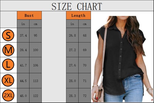 Women's V Neck Short Sleeve Button Down Shirts Casual Chiffon Blouses Tops