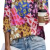 Womens Tops Dressy Casual Pleated Crew Neck Long Sleeve Shirts Office Work Chiffon Blouses