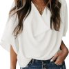 Womens Blouses and Tops Short Sleeve Chiffon Shirts and Tops