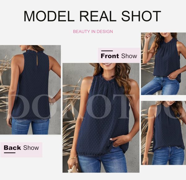 81-FoZ_0ukL._AC_SL1500_1da91ca9-efce-4fef-8512-854e4d7484d6.jpg Womens Casual Sleeveless Shirts Halter Neck Leopard Print Tank Top and Blouses