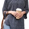 Women's Chiffon Blouse 3/4 Sleeve Crew Neck Loose Tops Casual Blouses Shirt