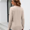 Women's Dressy Casual Blouses Business Work Tops Long Sleeve V Neck Pleated Shirts 2024 Fall Outfits